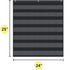 EAMAY Monthly Calendar Pocket Chart for Classroom with 71 Cards, Kids Learning Supplies for Home and Homeschool (Black)