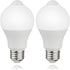 CICINY Motion Sensor Light Bulbs- 9W (60-Watt Equivalent), E26 5000K Daylight A19 800LM, Dusk to Dawn Security Light