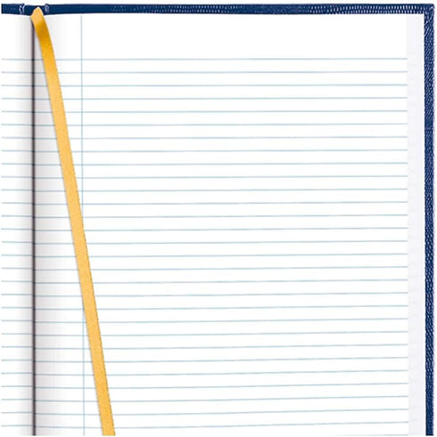 Blueline Executive Journal, Lizard-Like Hard Cover, Ribbon Bookmark, 150 Pages, 10.75" x 8.5", Blue
