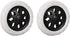uxcell Shopping Cart Wheel Replacement 6.5 Inch Dia Rubber Foaming Black 2pcs