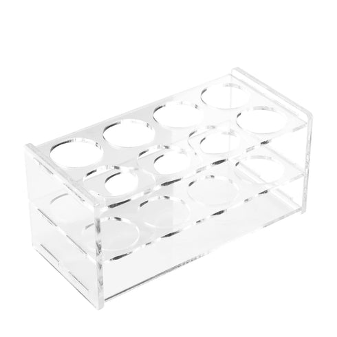 8 Holes Test Tube Rack, Transparent Acrylic Test Rack for 50ML Test Tubes