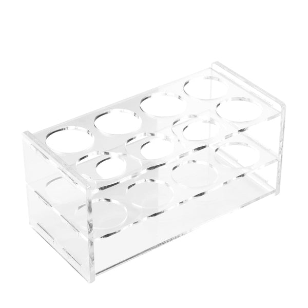 8 Holes Test Tube Rack, Transparent Acrylic Test Rack for 50ML Test Tubes
