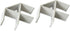 Lorell 90-Degree Panel Connectors, Gray