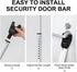 2 1 Jammer (2 Pack,White) Door Security Bar Upgraded Door Stoppers Adjustable Sliding Glass Door Security Bar in Heavy