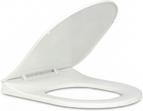 Generic Soft Close D-Shape Toilet Seat, Durable Thermoplastic Toilet Seat Cover with Quick