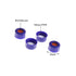 ALWSCI 2 ml 9 mm Amber HPLC Vial, Borosilicate Sample Vial with Graduation, 100 Pack with Blue Screw Cap
