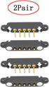 2 Pair Magnetic Bend Pogo Pin Connector: 2/3/4/5/7/8 Pin 2A Magnetic Connector Male+Female for DC Charge Power Socket