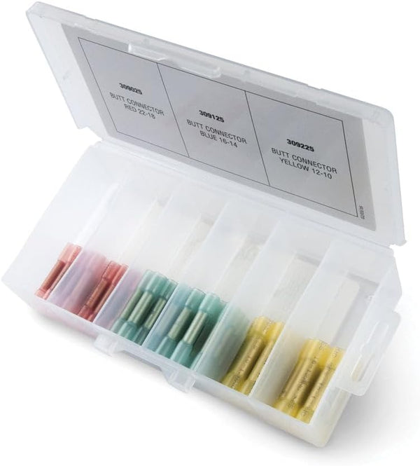 Ancor 220011 Heat Shrink Butt Connector, 75pc Assortment 22-10