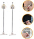6pcs Uonlytech Cabinet Support Rods Durable Iron Hinge Connectors for Bedside Cabinets Elegant Design for Smooth