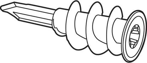 Zip-It Wall Anchors #8, Heavy Duty Zinc Construction (50 Pack) by Prime-Line MP10711