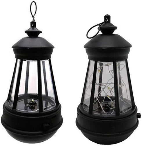 anso Solar LED Powered Lantern Light Hanging Garden Waterproof Outdoor Lamp Decor (String Light)