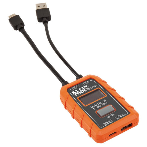Klein Tools ET920 USB Power Meter, Digital Meter for Voltage, Current, Capacity, Energy, Resistance, USB-A, USB-C