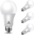 Energetic A19 LED Light Bulb, 100W Equivalent, Warm White 3000K, E26 Base, Non-Dimmable, 4-Pack