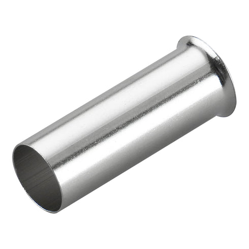 Baomain 100-Pack AWG 12/4mm² Long: 10mm Copper Crimp Connectors – Non-Insulated Ferrule Pin Terminals (EN4010)