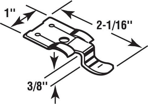 Prime-Line T 8500 3/8 in. x 2-1/16 in. Spring Steel (4-Pack) Storm Window Snap Fasteners