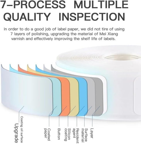 Thermal Label Maker Print Paper, Self-Adhesive Label 14mmx30mm, 160 Labels/Roll for All-Purpose Use