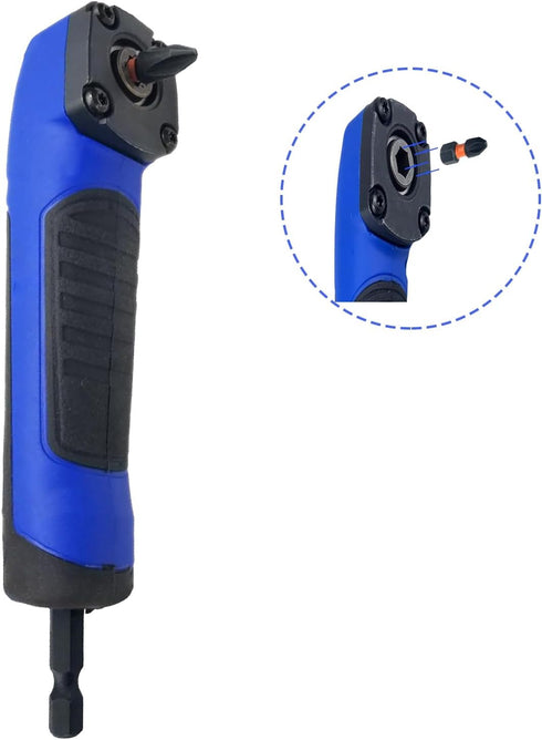 Right Angle Drill Attachment, 90 Degree Drill Adapter for Electric Screwdriver Repair Tool Socket Holder