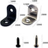 ZHome 20202MM 6Sets Stainless Steel L Corner Brace Wall Shelves Hanging Bracket Support Joint Angle Bracket Fastener