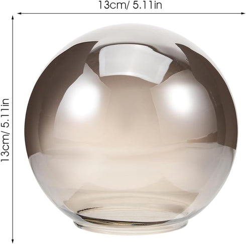 13.00X13.00X13.00CM ABOOFAN Glass Globe Lamp Shade Replacement Ball Lampshade Sphere Shade for Pendant Light Wall