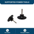 3 Inch 1/4 Inch 1 Benchmark Abrasives Sanding Discs Pad Holder Quick Change Mandrel with Shank Die Grinder & Drill
