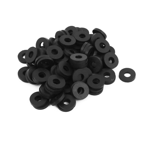 uxcell Rubber Flat Washers 12mm OD 5mm ID 2mm Thickness for Faucet Pipe Water Hose - Pack of 100