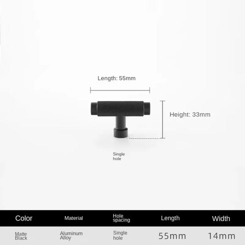 Aoleegatt Simple and Luxurious Solid Aluminum Alloy Door Handles Cabinets Wardrobes Pulls Bedside TV Drawers Aluminum