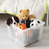 Generic 15 x15 Closet White Rolling Storage Crate with Casters Stackable Plastic Bin for Toys, Office, or Organization