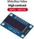 Generic 0.91 Inch 12832led OLED LCD Module Dot Matrix SPI Serial Screen HD OLED Module (Yellow Light)