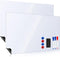 Magnetic Dry Erase White Boards for Refrigerator, 2 Pack 17”x12” Menu Organizer Boards with Markers and Eraser