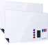 Magnetic Dry Erase White Boards for Refrigerator, 2 Pack 17”x12” Menu Organizer Boards with Markers and Eraser