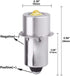 TRLIFE Maglite LED Bulbs DC 3V, Replacement Bulbs for 2 Cells C&D Maglite Flashlights, 3W LED Bulb Replacement Part, 1