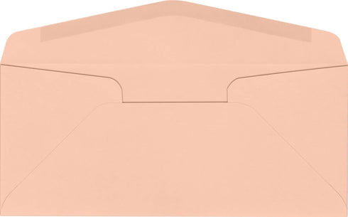 LUXPaper #10 Commercial Flap Business Envelopes | 4 1/8" x 9 1/2" | Blush Pink | 80lb. Text | 50 Qty