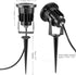 Lights,8W Control,2-in 1 85-265V (1 OurLeeme Lawn Flood Light Stake, RGB Spot Outdoor LED Flood Light Waterproof Garden