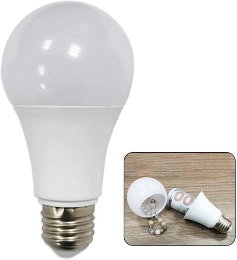 White Light Bulb Safe Box, Realistic Decoy Hiding Storage with Hidden Compartment for Safe Accessories
