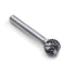 SD-5 Tungsten Carbide Burr Ball Shape Double Cut Rotary Burrs File, 1/2'' Cutter Dia, 1/4'' Shank Dia