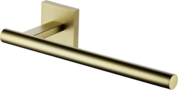 KOKOSIRI Bathroom Towel Bar, Gold Hand Towel Holder, Wall Mount Toilet Kitchen Cabinet Paper Holder, Stainless Steel,
