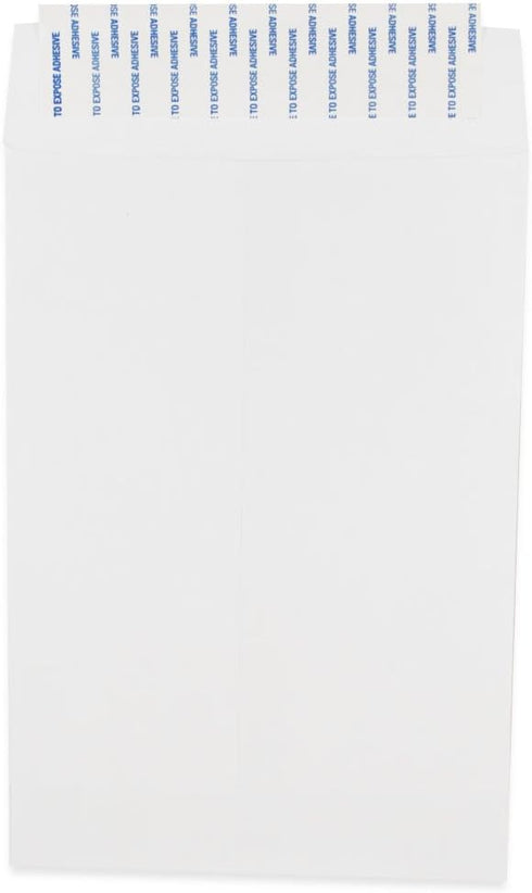 JAM PAPER 6 1/2 x 9 1/2 Open End Commercial Envelopes with Peel and Seal Closure - White - 50/Pack by JAM Paper
