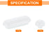 4Set uxcell Toilet Seat Buffer, Anti-Slip Plastic Toilet Seat Bumper Kit, Universal Buffer Toilet Lid Rubber Bumpers
