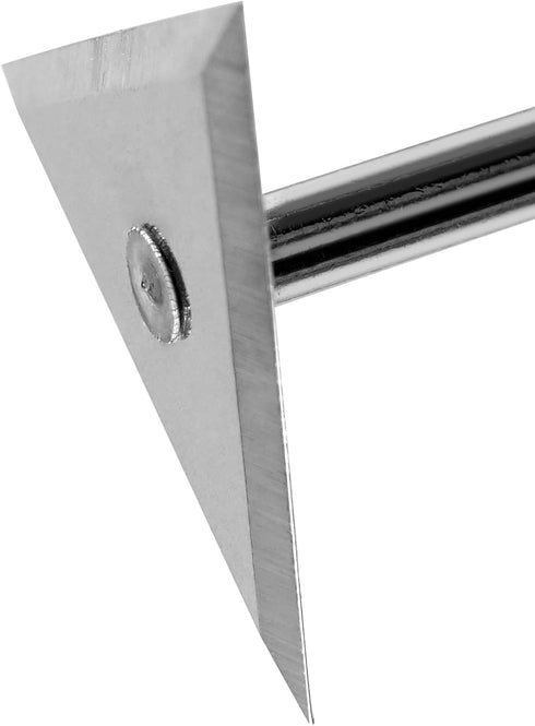 ROLLINGDOG Triangle Shave Hook- Stainless Steel Shave Hook Scraper with Rubber Handle for Removing Paint and Varish