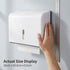2 Pack QWORK Wall Mount Paper Towel Dispenser Tri-Fold Holder with Lock for Bathroom, Kitchen & Office