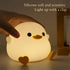 Dimmable IFTHFOUR DoDo Duck Night Light, LED Cute Silicone Nursery Lamp, Touch Sensor Lamp, RGB & Warm White Light