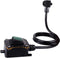 Heavy Duty Waterproof Extension Cord with On/Off Switch, 3-ft 16AWG Cable Piggyback Plug, Green