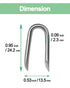 vensovo 200pcs Wire Fence Staple - Steel U-shaped Nail for Wire Mesh, Galvanized Fasteners Nails for Fixing Wooden Fence Chicken Wire Staple