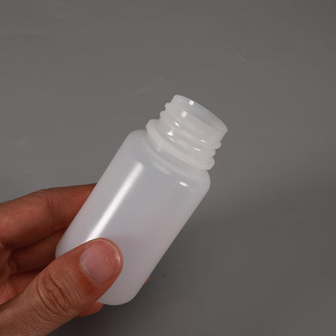2 oz Wide Mouth Lab Reagent Bottle, 5 Pcs, Leak-proof Translucent HDPE Chemical Container, Pill Bottle