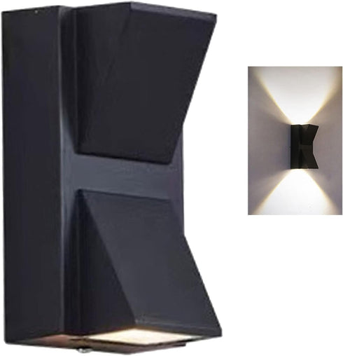 Tyenaza Wall Lamp, Outdoor Wall Light Plastic Housings Dual Head Exterior Wall