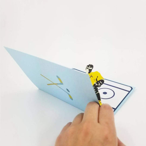 Hockey Greeting Card - Pop Up Birthday, Congratulations, Thank You, Anniversary Card for Sport Lovers