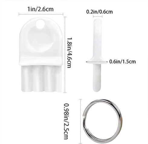 Qoaimu 5 Pack Universal Dispenser Key, Toilet & Paper Towel Key Replacement