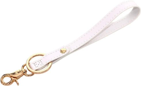 DONGGANGAJI Women's Keychain Wristlet Strap (2 Pack), Gold Keychain Holder for Keys and Hand Wrist Lanyard