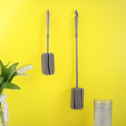 4Pcs Bottle,Glassware,Mug(10",15") Vctitil Soft Sponge Bottle Cleaning Brush,Long and Short Handle Bottle Brushes