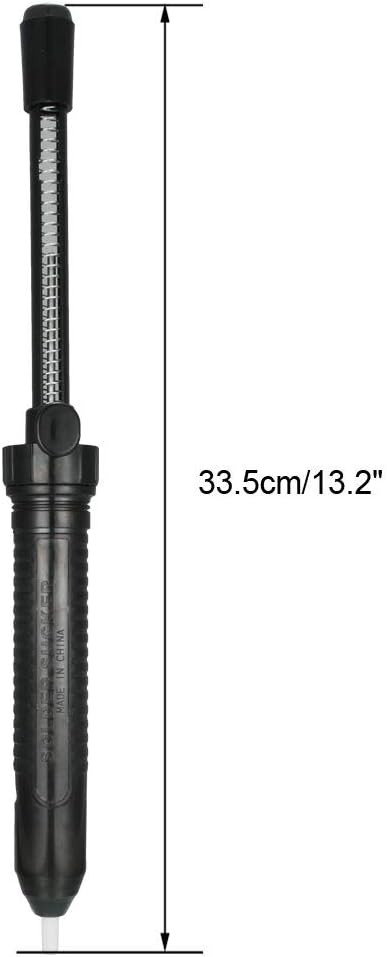 uxcell Desoldering Pump 13.2 Inches 33.5cm Manual Vacuum Solder Sucker Removal Hand Tool Plastic Black 2pcs